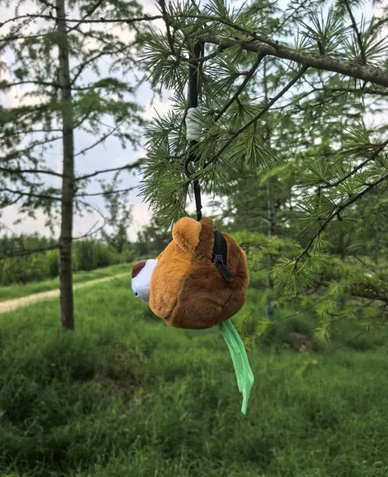 Stylish Cute Bear Plush Dispenser for Pet Waste Dog and Cat Poop Bag Garbage Bags for Convenient Disposal