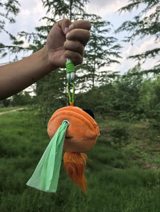 Adorable Fox Plush Dispenser for Pet Waste Bags, Perfect for Dog and Cat Poop Bag Trash Bags for Waste Disposal