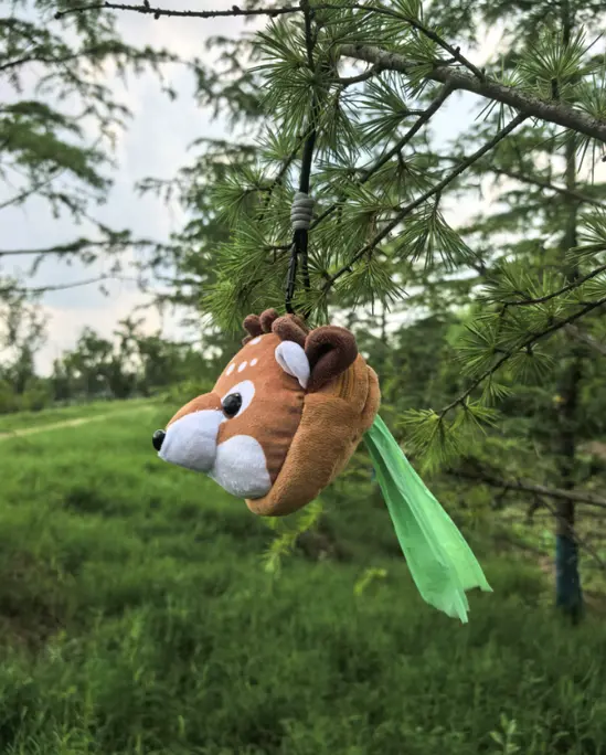 Chic & Stylish Cute Deer Plush Dispenser for Pet Waste Bags for Dog and Cat Poop Bag Garbage Disposal